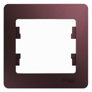 Рамка Glossa 1-постовая , баклажановый
