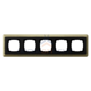 Рамка 5-ая Gira ClassiX Бронза/Черный
