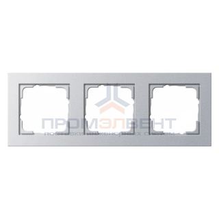 Рамка 3-ая Gira E2 Алюминий