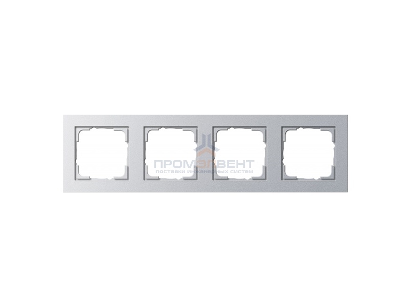 Рамка 4-ая Gira E2 Алюминий