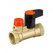 Клапан запорный ручной Danfoss LENO MSV-S - 1"1/4 (ВР/ВР, PN20, kvs - 18, со спускным краном)