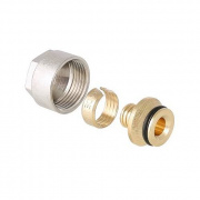 Соединение резьбозажимное VALTEC VT.4410.NE - 16x2.0 x 3/4"EK (для PEX и PERT труб)