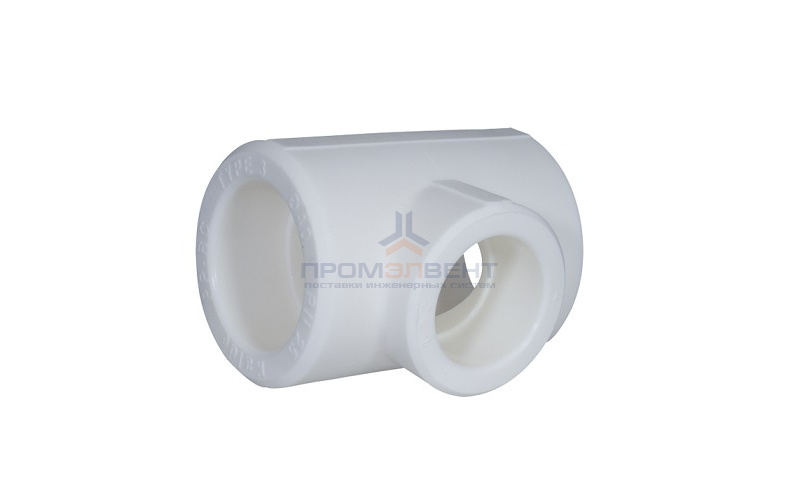 Тройник переходной KALDE - 50 x 20 x 50 (для полипропиленовых труб под пайку, цвет белый)
