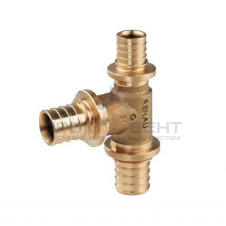 Тройник переходной REHAU PLATINUM - 25 x 25 x 16 (бронза, для труб из сшитого полиэтилена RAUTITAN)