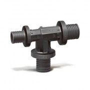 Тройник переходной Varmega Slide-fit - 20 x 20 x 16 (для труб из сшитого полиэтилена)