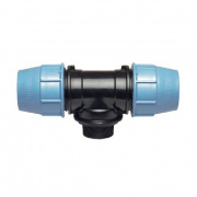 Тройник с переходом на наружную резьбу UNIDELTA 1010 - 90 x 4" (винтовой, для труб ПНД)