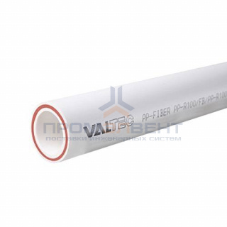 Труба полипропиленовая армированная стекловолокном VALTEC PP-FIBER - 32x4.4 (PN20, штанга 4 м.)