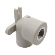 Водорозетка FV-Plast - 20 x 1/2" (для полипропиленовых труб под пайку, цвет серый)