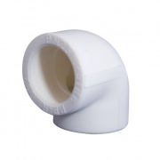 Отвод 90° KALDE - 110 (для полипропиленовых труб под пайку, цвет белый)