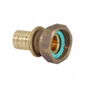 Переход на накидную гайку REHAU RX - 63 x 2"3/8 (бронза, для труб из сшитого полиэтилена RAUTITAN)