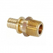 Переход на наружную резьбу REHAU RX - 25 x 1/2" (бронза, для труб из сшитого полиэтилена RAUTITAN)