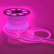 10-210 Светодиодный НЕОН (2 стор.),220В, 6Вт/м,SMD2835,108д/м,IP65,150Лм/м,кат.50м,8*16 мм,розовый