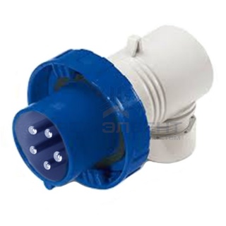 Вилка кабельная угловая DKC Quadro IP67 32А 3P+E+N 400В