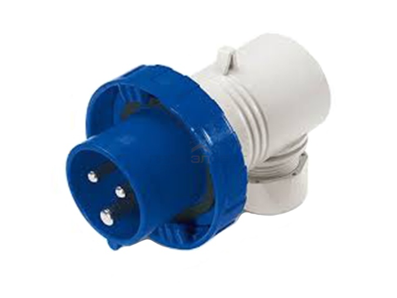 Вилка кабельная угловая DKC Quadro IP67 16А 2P+E 230В