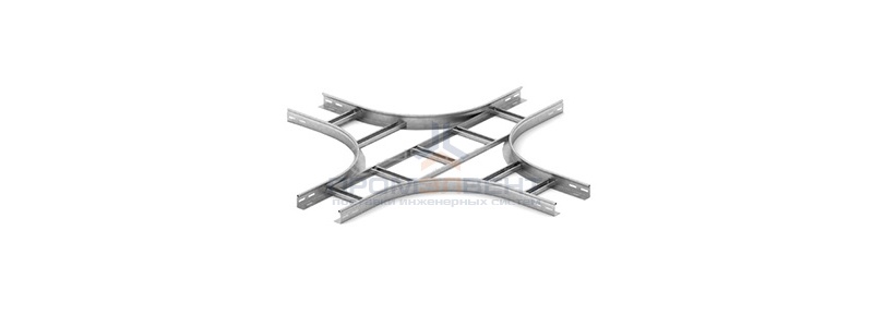 Крестообразный разветвитель для лестничного лотка НЛО 400х50х3000 OSTEC