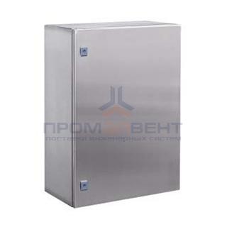 Навесной шкаф CE из нержавеющей стали (AISI 304), двухдверный, 600 x 800 x 300мм, с фланцем