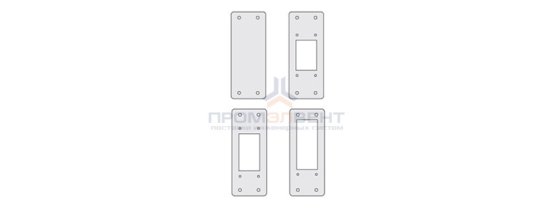 Заглушки для пром. панелей, переходник 24/6, 1 упаковка - 4шт.