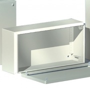 Сварной металлический корпус CDE, 400х300х120 мм, с фланцами, IP55