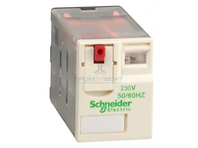 Миниатюрное реле Schneider Electric Zelio Relay  RXM 4 контакта 230В AC 6A