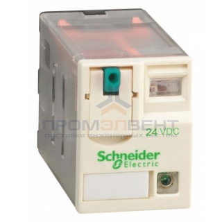 Миниатюрное реле Schneider Electric Zelio Relay  RXM 4 контакта, светодиод 24В DC 6A